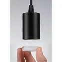 Paulmann Luminaria colgante RAVI IP44 ajustable E27 IP44, negro