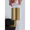 Paulmann wall luminaire RAVI IP44 rigid E27 IP44, gold, black