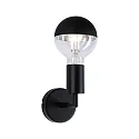 Paulmann Luminaria de pared RAVI IP44 rígido E27 IP44, negro