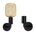 Paulmann Luminaria de pared RAVI IP44 rígido E27 IP44, negro