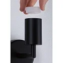 Paulmann Luminaria de pared RAVI IP44 rígido E27 IP44, negro