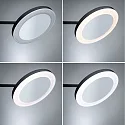Espejo con iluminación MASUA IP44 - 3X ZOOM 3 veces, redondo, con brazo flexible, CCT Switch, inclinable IP44 / IP20