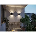 Paulmann Luminaria de pared para exteriores THARIN Arriba-Abajo, angular, ajustable IP44, negro 