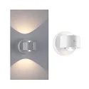 Paulmann Lámpara de pared a pilas ZORIK UP&DOWN redondo IP44, blanco regulable