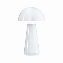 Lámpara de mesa a pilas ONZO con conexión USB, con regulador táctil IP44, brillante, blanco regulable