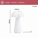 Paulmann Lámpara de mesa a pilas ONZO con conexión USB, con regulador táctil IP44, brillante, blanco regulable