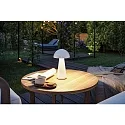 Paulmann Lámpara de mesa a pilas ONZO con conexión USB, con regulador táctil IP44, brillante, blanco regulable