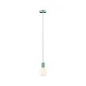 Luminaria colgante NEORDIC TILLA de 1 llama E27 IP20, verde claro regulable