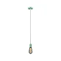 Luminaria colgante NEORDIC TILLA de 1 llama E27 IP20, verde claro regulable