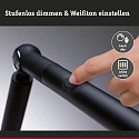 Paulmann Luminaria de escritorio FLEXBAR CCT Switch, ajustable, con regulador táctil IP20, negro regulable