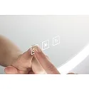 Paulmann Espejo con iluminación MIRRA LED Ø 60CM redondo, CCT Switch, con regulador táctil, con función de calefacción IP44