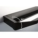 Paulmann Luminaria de pared RANVA LED LED IP20, negro mate regulable