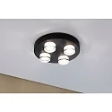 Paulmann ceiling luminaire KAME Ø 250MM 4 flames, round, switchable IP44, mat, signal black 