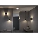 Paulmann wall luminaire KAME SINGLE 1 flame, cylindrical, switchable IP44, mat, signal black 