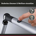 Paulmann Luminaria de escritorio FLEXBAR CCT Switch, ajustable, con regulador táctil IP20, plata mate regulable