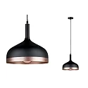 Paulmann Paulmann Pendant luminaire Neordic Embla 1 flame, black /copper