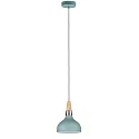 Paulmann Luminaria colgante NEORDIC JUNA de 1 llama E14, verde claro, madera, color cobre regulable