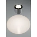 Paulmann Luminaria colgante ALDAN LED Arriba-Abajo, de 3 llamas, aluminio cepillado, negro regulable