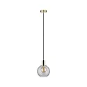 Paulmann Luminaria colgante NEORDIC ESBEN E27, claro, latón cepillado regulable