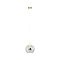 Paulmann Luminaria colgante NEORDIC ESBEN E27, claro, latón cepillado regulable