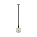 Paulmann Luminaria colgante NEORDIC ESBEN E27, claro, latón cepillado regulable