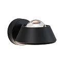 Paulmann Luminaria de pared SABIK LED Arriba-Abajo, giratorio, con la óptica del lente IP44, negro regulable