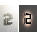 Paulmann Luz solar para el número de la casa con batería, indirecta IP44, negro, blanco mate 