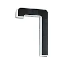 Paulmann Luz solar para el número de la casa con batería, indirecta IP44, negro, blanco mate 