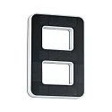 Paulmann Luz solar para el número de la casa con batería, indirecta IP44, negro, blanco mate 