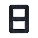 Paulmann Luz solar para el número de la casa con batería, indirecta IP44, negro, blanco mate 