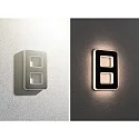 Paulmann Luz solar para el número de la casa con batería, indirecta IP44, negro, blanco mate 