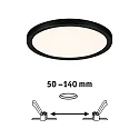 LED Recessed Panel AERO VariFit, round, IP44, Ø 17.5cm, 15W 3000K, chrome matt