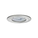 Paulmann Luminaria empotrable NOVA LED rígido, juego de 3 GU10 IP44, hierro cepillado  6,5W 470lm 4000K 36° 36° CRI >80