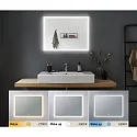 Paulmann Espejo con iluminación MIRRA LED 80 X 60CM / WIDE angular, CCT Switch, con regulador táctil