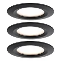 Luminaria empotrable NOVA PLUS COIN rígido, juego de 3 IP44, regulable 6W 470lm 2700K CRI >80