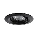 Paulmann Luminaria empotrable NOVA MINI PLUS COIN giratorio, juego de 3 IP23, negro mate regulable 4W 310lm 2700K 38° 38° CRI >80