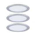 Paulmann Luminaria de subestructura PUKK juego de 3, cromado mate  3,5W 210 | 300lm 2700K