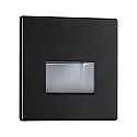 Paulmann Luminaria empotrable EDGE, negro mate 1,2W 50 | 100lm 2700K 100° 100°