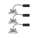 recessed luminaire CALLA swivelling, set of 3 IP65, chrome matt dimmable 5W 430 | 550lm 3000K 100° 100° CRI >80