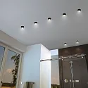 Paulmann Luminaria empotrable GIL COIN LED redondo, rígido IP44, dorado, negro mate regulable 470lm 2700K CRI >80