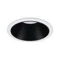 Paulmann Luminaria empotrable COLE redondo, rígido, retroceder GU10 IP23, negro mate, blanco regulable CRI >80