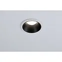 Paulmann Luminaria empotrable COLE redondo, rígido, retroceder GU10 IP23, negro mate, blanco regulable CRI >80