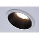 Paulmann Luminaria empotrable COLE redondo, rígido, retroceder GU10 IP23, negro mate, blanco regulable CRI >80