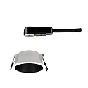 Paulmann Luminaria empotrable COLE redondo, rígido, retroceder GU10 IP23, negro mate, blanco regulable CRI >80
