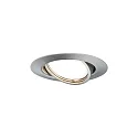 Paulmann recessed luminaire BASE swivelling, set of 10 GU10 IP20, brushed iron dimmable CRI >80