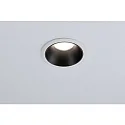 Paulmann Luminaria empotrable COLE COIN LED rígido IP44, negro mate, blanco regulable 6,5W 460lm 2700K 100° 100° CRI >80