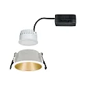 Paulmann Luminaria empotrable COLE COIN LED rígido IP44, dorado mate, blanco regulable 6,5W 460lm 2700K 100° 100° CRI >80