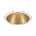 Paulmann Luminaria empotrable COLE COIN LED rígido IP44, dorado mate, blanco regulable 6,5W 460lm 2700K 100° 100° CRI >80