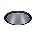 Paulmann Luminaria empotrable COLE COIN LED rígido IP44, negro, plata regulable 6,5W 460lm 2700K 100° 100° CRI >80