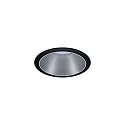 Paulmann Luminaria empotrable COLE COIN LED rígido, juego de 3 IP44, negro, plata regulable 6,5W 460lm 2700K 100° 100° CRI >80